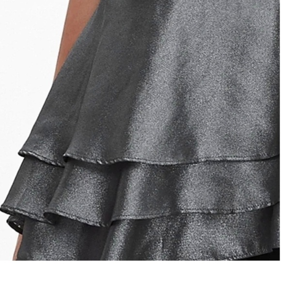 BANANA REPUBLIC Top Sz. S Petite Metallic Tiered Ruffle Hem Peplum Whimsical NEW - Picture 15 of 15